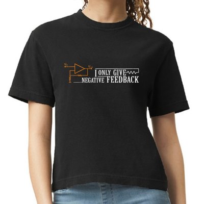 I Only Give Negative Feedback Comfort Colors Boxy T-Shirt