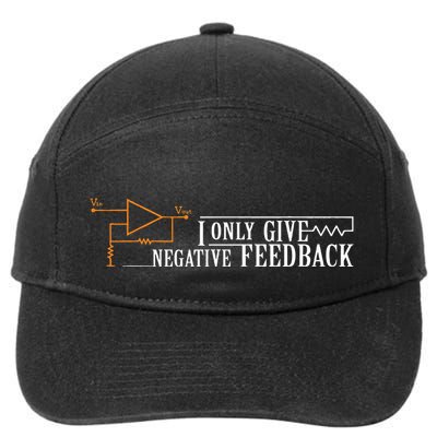 I Only Give Negative Feedback 7-Panel Snapback Hat