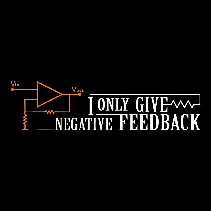 I Only Give Negative Feedback Drawstring Bag