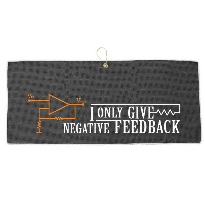 I Only Give Negative Feedback Large Microfiber Waffle Golf Towel
