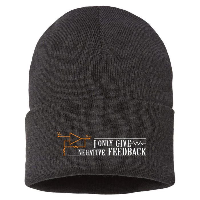 I Only Give Negative Feedback Sustainable Knit Beanie