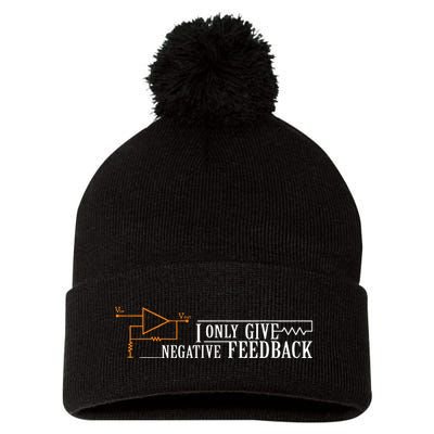I Only Give Negative Feedback Pom Pom 12in Knit Beanie
