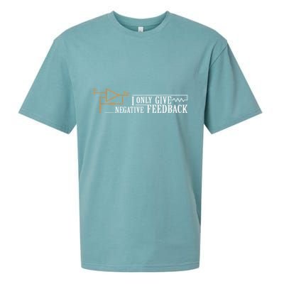 I Only Give Negative Feedback Sueded Cloud Jersey T-Shirt