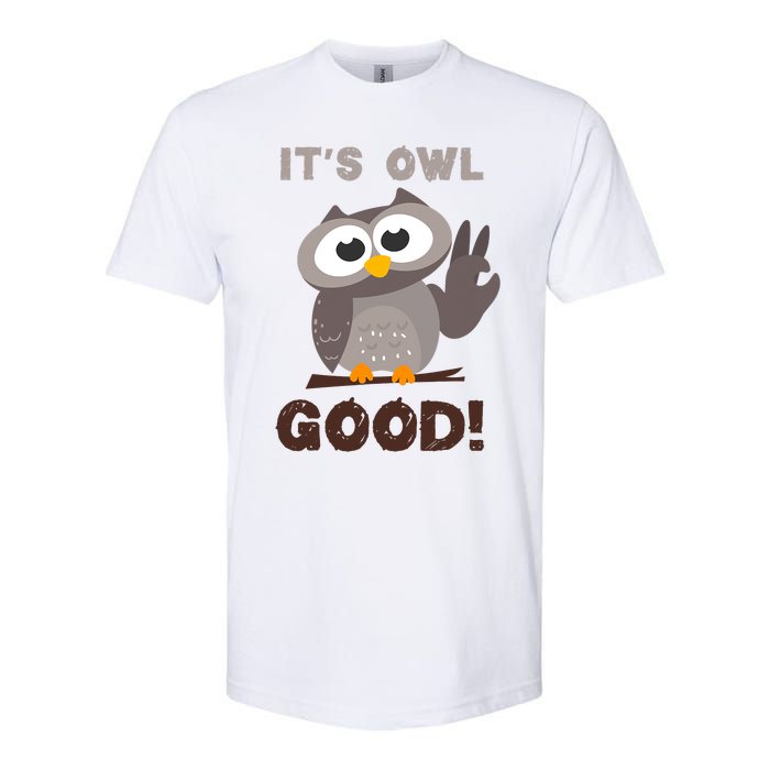 It's Owl Good It's All Good Funny Trending Owl Lover Softstyle CVC T-Shirt