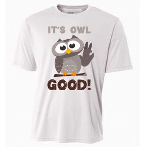 It's Owl Good It's All Good Funny Trending Owl Lover Cooling Performance Crew T-Shirt