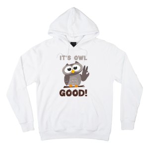 It's Owl Good It's All Good Funny Trending Owl Lover Hoodie