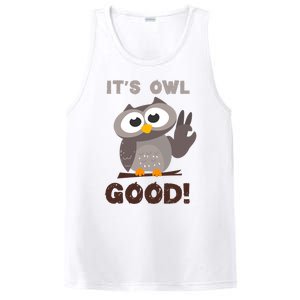 It's Owl Good It's All Good Funny Trending Owl Lover PosiCharge Competitor Tank