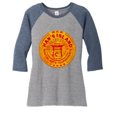 Island Of Han Martial Arts Tournament Women's Tri-Blend 3/4-Sleeve Raglan Shirt