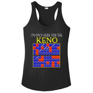 IM Only Here For The Keno Funny Keno Lovers Ladies PosiCharge Competitor Racerback Tank