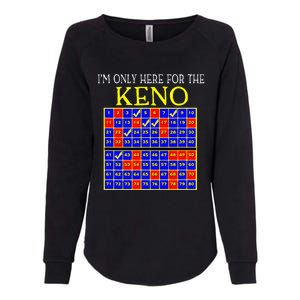 IM Only Here For The Keno Funny Keno Lovers Womens California Wash Sweatshirt