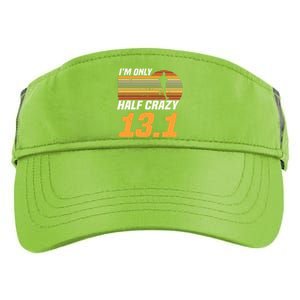 Im Only Half Crazy 131 Marathoner Marathon Running Shoes Adult Drive Performance Visor