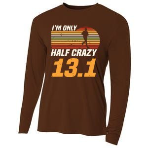 Im Only Half Crazy 131 Marathoner Marathon Running Shoes Cooling Performance Long Sleeve Crew