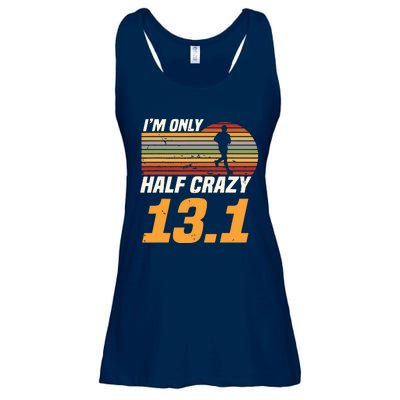 Im Only Half Crazy 131 Marathoner Marathon Running Shoes Ladies Essential Flowy Tank