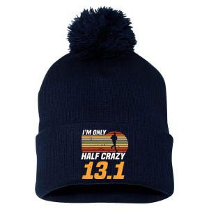 Im Only Half Crazy 131 Marathoner Marathon Running Shoes Pom Pom 12in Knit Beanie