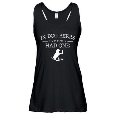 Ive Only Had One In Dog Beers Funny Ladies Essential Flowy Tank