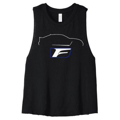 Isf Outline Women's Racerback Cropped Tank