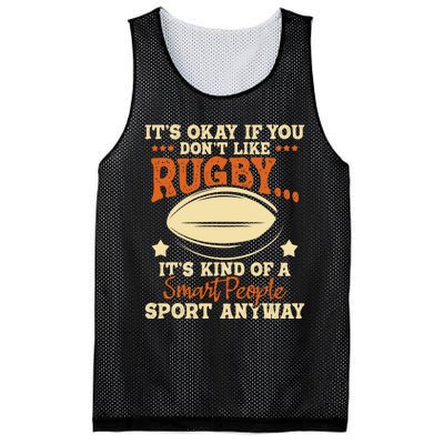 Its Okay If You Dont Like Rugby Rugby Player Coach Mesh Reversible Basketball Jersey Tank