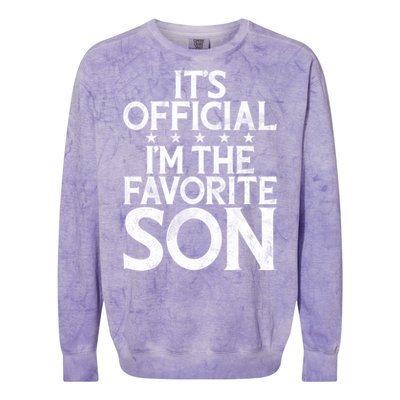 Its Official Im The Favorite Son Colorblast Crewneck Sweatshirt