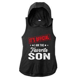 Its Official Im The Favorite Son Ladies PosiCharge Tri-Blend Wicking Draft Hoodie Tank