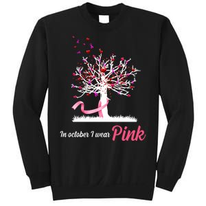 In October I Wear Pink Breast Cancer Tree Of Life Sweatshirt