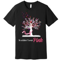 In October I Wear Pink Breast Cancer Tree Of Life Premium T-Shirt