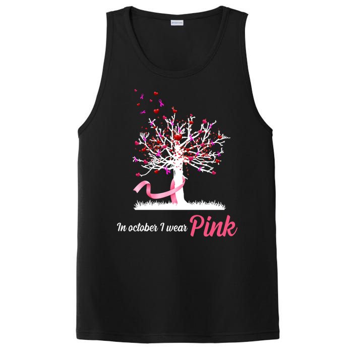 In October I Wear Pink Breast Cancer Tree Of Life PosiCharge Competitor Tank