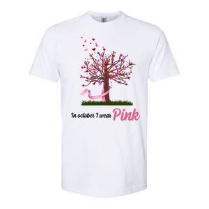 In October I Wear Pink Breast Cancer Tree Of Life Softstyle CVC T-Shirt