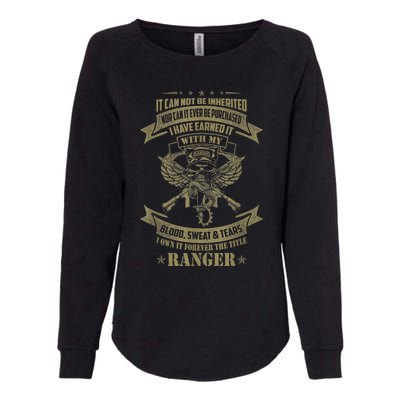 I Own It Forever The Title US Army Ranger Veteran Gift Womens California Wash Sweatshirt