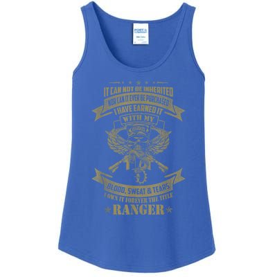 I Own It Forever The Title US Army Ranger Veteran Gift Ladies Essential Tank