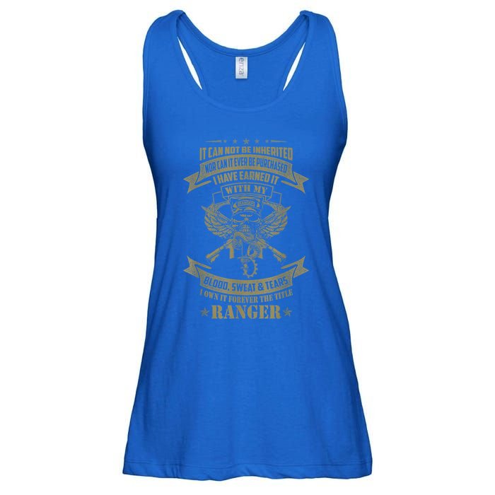 I Own It Forever The Title US Army Ranger Veteran Gift Ladies Essential Flowy Tank