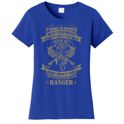 I Own It Forever The Title US Army Ranger Veteran Gift Women's T-Shirt