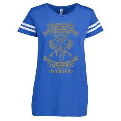 I Own It Forever The Title US Army Ranger Veteran Gift Enza Ladies Jersey Football T-Shirt