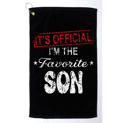 It's O.fficial I'm The Favorite Son Platinum Collection Golf Towel