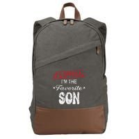 It's O.fficial I'm The Favorite Son Cotton Canvas Backpack