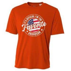 Its O.F.F.I.C.I.A.L Im The Favorite Grandson Cooling Performance Crew T-Shirt