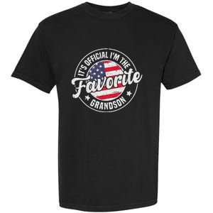 Its O.F.F.I.C.I.A.L Im The Favorite Grandson Garment-Dyed Heavyweight T-Shirt