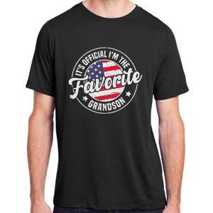 Its O.F.F.I.C.I.A.L Im The Favorite Grandson Adult ChromaSoft Performance T-Shirt