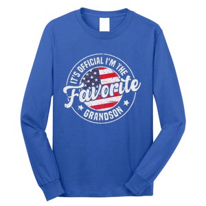 Its O.F.F.I.C.I.A.L Im The Favorite Grandson Long Sleeve Shirt