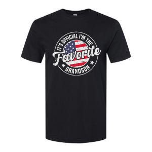 Its O.F.F.I.C.I.A.L Im The Favorite Grandson Softstyle CVC T-Shirt