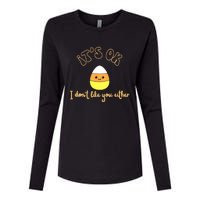 Its Ok I Dont Like You Either Cute Candy Halloween Womens Cotton Relaxed Long Sleeve T-Shirt