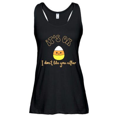 Its Ok I Dont Like You Either Cute Candy Halloween Ladies Essential Flowy Tank