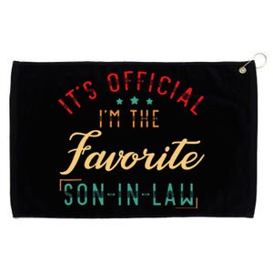 It's O.fficial I'm The Favorite SoninLaw Birthday Christmas  Grommeted Golf Towel