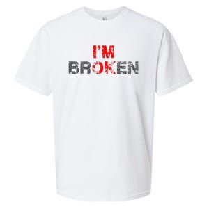 Im Ok Im Broken Invisible Illness Men Women I Am Ok Broken Sueded Cloud Jersey T-Shirt