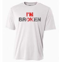 Im Ok Im Broken Invisible Illness Men Women I Am Ok Broken Cooling Performance Crew T-Shirt