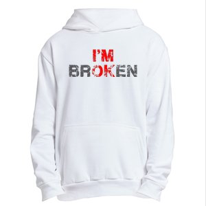 Im Ok Im Broken Invisible Illness Men Women I Am Ok Broken Urban Pullover Hoodie