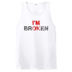 Im Ok Im Broken Invisible Illness Men Women I Am Ok Broken PosiCharge Competitor Tank