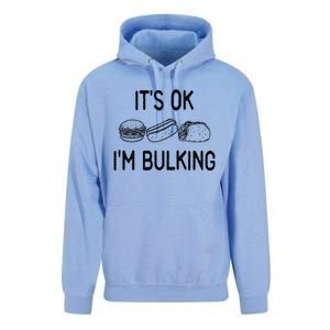 It's Ok I'm Bulking Funny Cheat Day Fitness Workout Gift Unisex Surf Hoodie