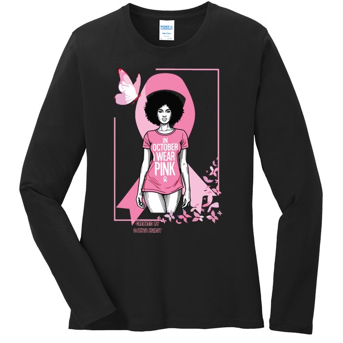 In October I Wear Apparel Ladies Long Sleeve Shirt