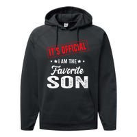 Its Official Im The Favorite Son Performance Fleece Hoodie