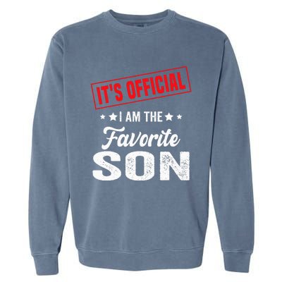 Its Official Im The Favorite Son Garment-Dyed Sweatshirt